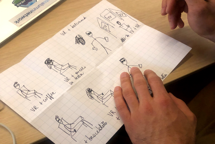 Team al lavoro sui disegni Team al lavoro sui disegni