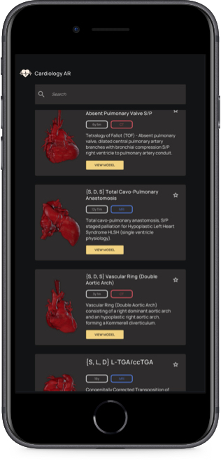 Smartphone con app griglia selezione modelli 3D Smartphone con app griglia selezione modelli 3D