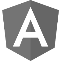 Angular language icon for ERP software development