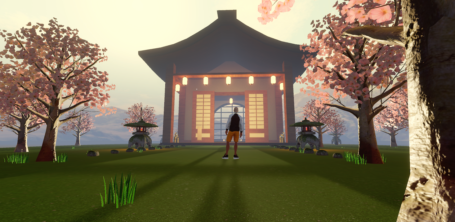 Zen Metaverse temple