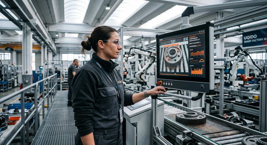 L'AI for business nel manifatturiero impiega il machine learning per ottimizzare linee e abbattere scarti.